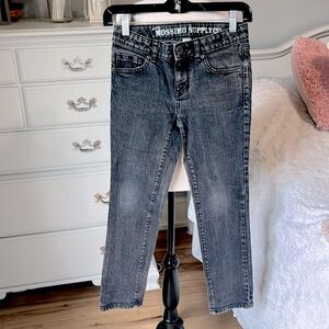 Adjustable Waist Black Jeans